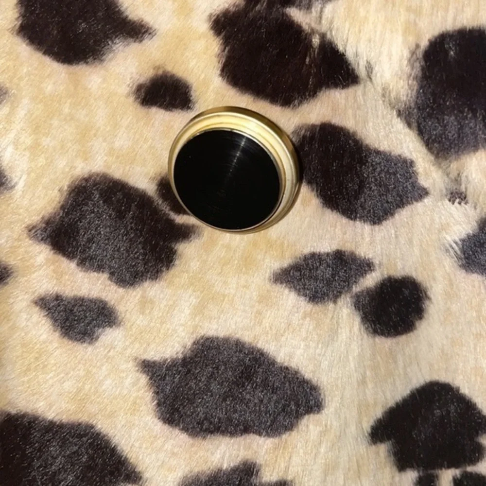 LEOPARD FUR Vintage Fab‎ YOUNG GENERATION  Cape One Size Fits All  MADE IN USA